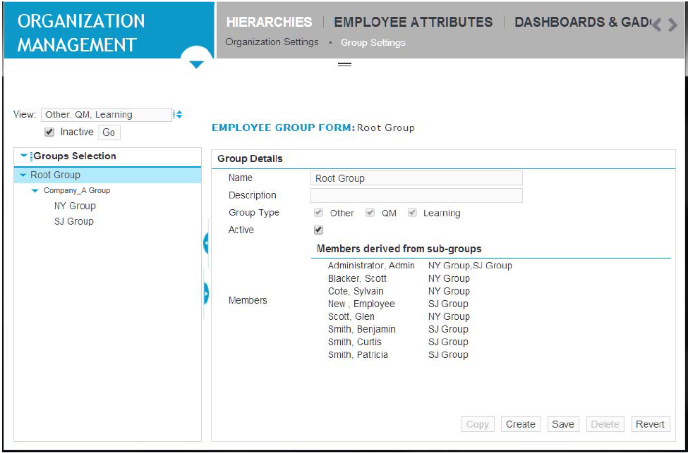 Employee Group Form